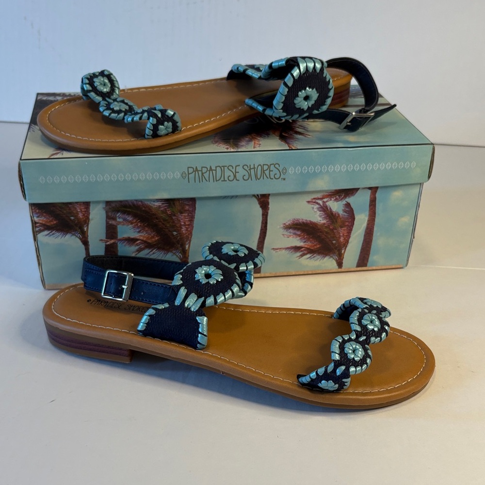 Blue Sandals